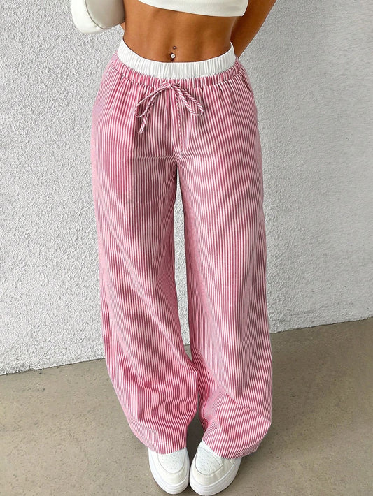 Flounce Pleated Trousers